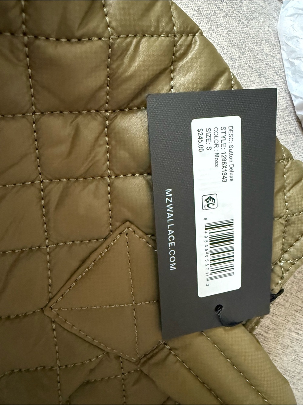 NWT MZ Wallace small Sutton in Moss - Picture 2 of 4